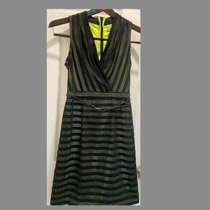 Excellent Andrew Marc sleeveless dress Size 2 Black mesh fabric